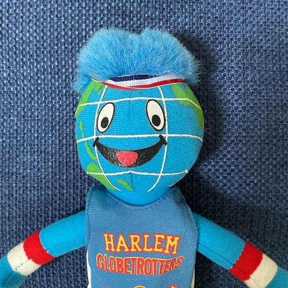Vintage GLOBIE #0 HARLEM GLOBETROTTERS Plush Basketball Mascot - Picture 5 of 11